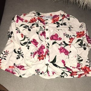 Toddler girl floral long sleeve top